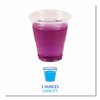 Boardwalk Translucent Plastic Cold Cup 3 oz., Pk125 BWK TRANSCUP3